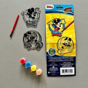 Mickey Mouse Ornament Coloring Set, Ink Book, Racer, Stickers | Free Bonus Gifts
